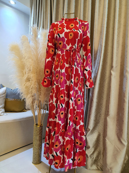 Meri Pleated Dress | AlmazHijabi.Com