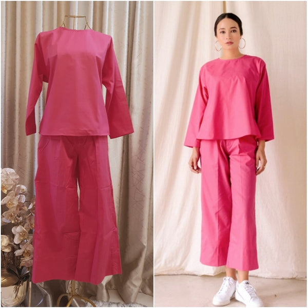 ❗️LAST PIECE: ELORA PANTS SET (Fuschia)