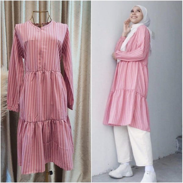 ❗️ LAST PIECE: PERRY STRIPE TOP (Pink)