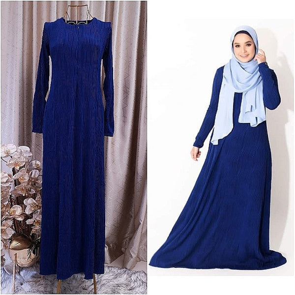 ❗️LAST PIECE: Sophia Jubah (Army Blue)
