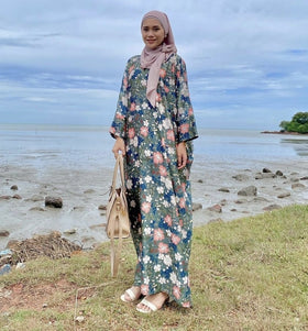 ❗️LAST PIECE: NAIMA CAFTAN (Emerald Peach)