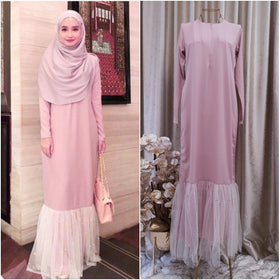 ❗️LAST PIECE: TERATAI DRESS (Baby Pink)