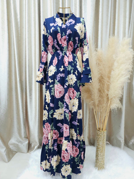 Kimono Printed Dress | AlmazHijabi.Com