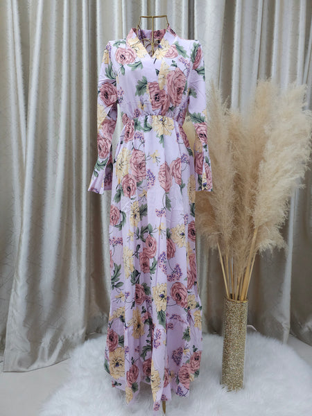 Kimono Printed Dress | AlmazHijabi.Com