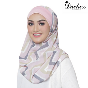 Helena Printed Instant Bawal (D12) - Almaz Hijabi