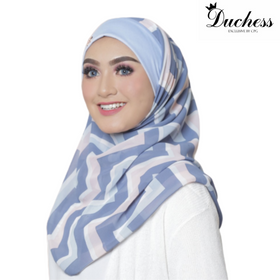 Helena Printed Instant Bawal (D13) - Almaz Hijabi