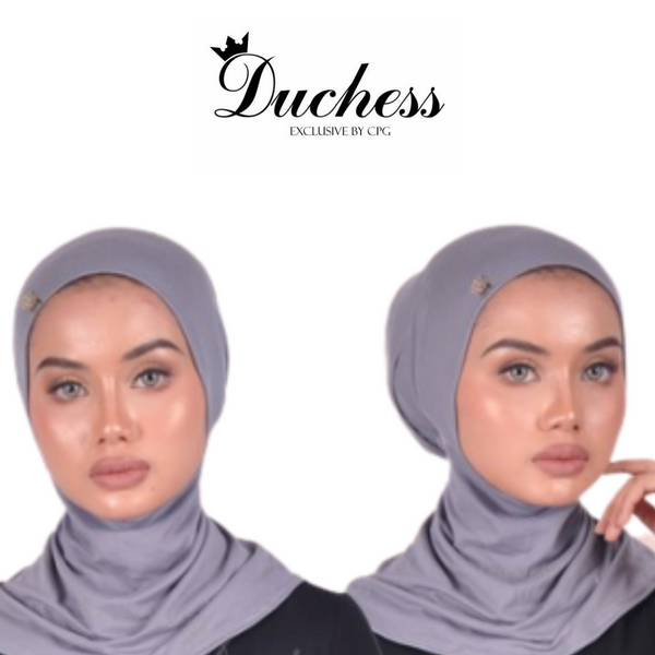 Duchess Royal Inner Neck (Ash Grey) - Almaz Hijabi