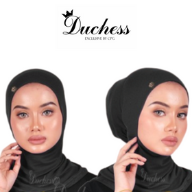 Duchess Royal Inner Neck (Black) - Almaz Hijabi