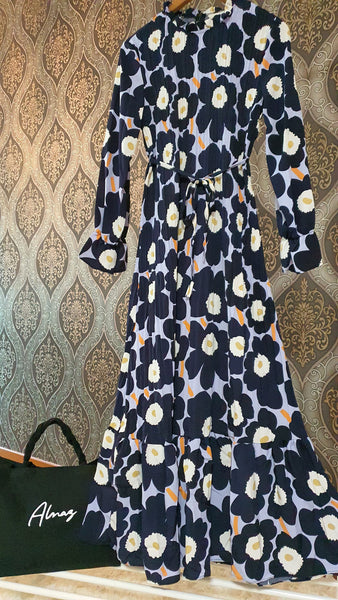 Meri Pleated Dress | AlmazHijabi.Com