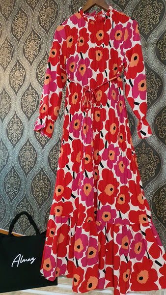 Meri Pleated Dress | AlmazHijabi.Com