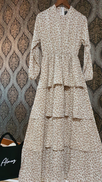 Jasmine Layered Pleated Dress | AlmazHijabi.Com