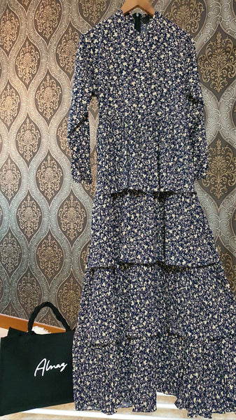 Jasmine Layered Pleated Dress | AlmazHijabi.Com