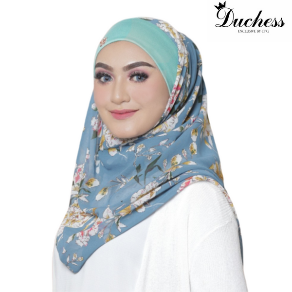 Helena Printed Instant Bawal (D02) - Almaz Hijabi