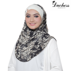 Helena Printed Instant Bawal (D03) - Almaz Hijabi