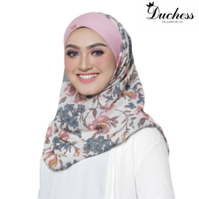 Helena Printed Instant Bawal (D04) - Almaz Hijabi