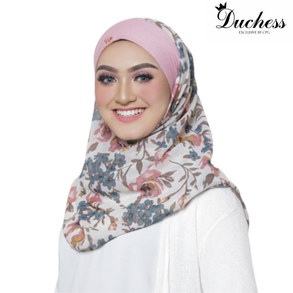 Helena Printed Instant Bawal (D04) - Almaz Hijabi