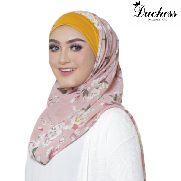Helena Printed Instant Bawal (D08) - Almaz Hijabi