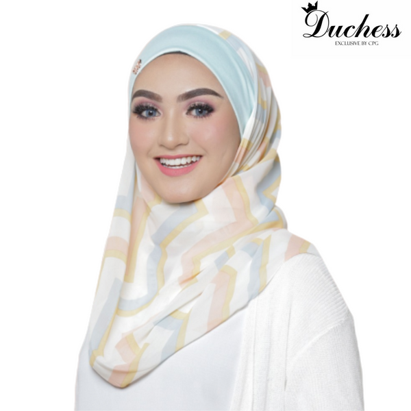 Helena Printed Instant Bawal (D09) - Almaz Hijabi