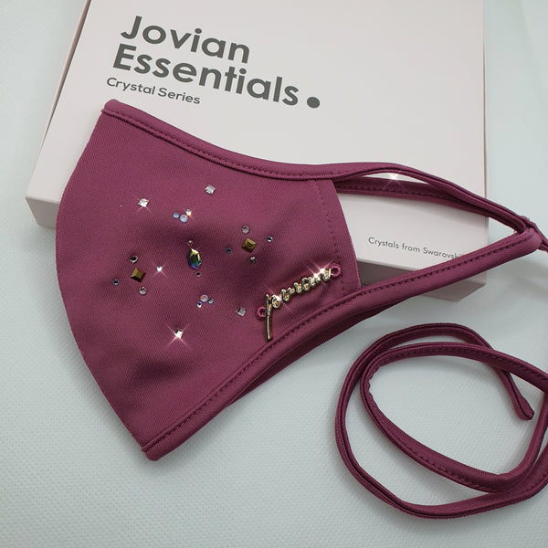 [100% AUTHENTIC] Swarovski Crystals Hijab Tie-On Mask by JOVIAN