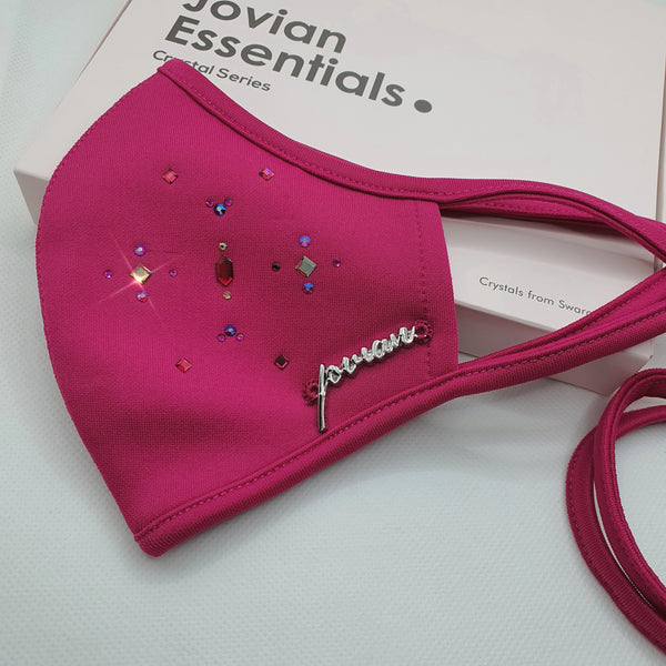 [100% AUTHENTIC] Swarovski Crystals Hijab Tie-On Mask by JOVIAN