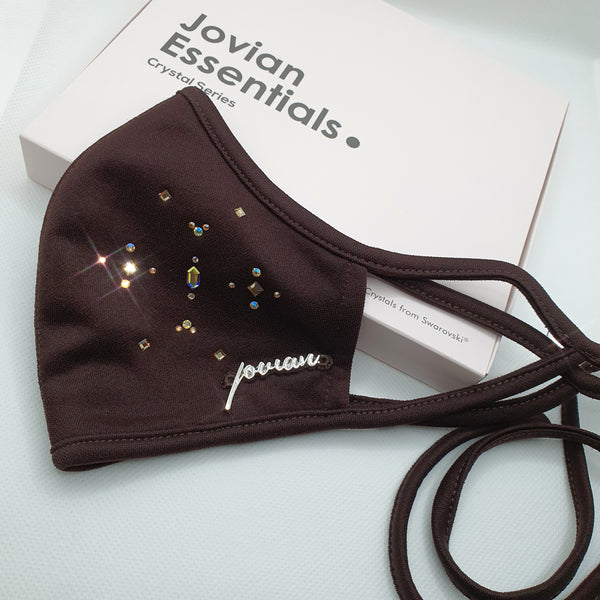 [100% AUTHENTIC] Swarovski Crystals Hijab Tie-On Mask by JOVIAN