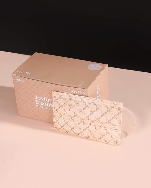 [100% AUTHENTIC] Kids Sand Monogram 3-Ply Mask by JOVIAN