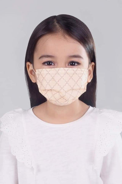 [100% AUTHENTIC] Kids Sand Monogram 3-Ply Mask by JOVIAN