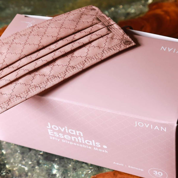 [100% AUTHENTIC] Champagne Brown Monogram 3-Ply Mask by JOVIAN