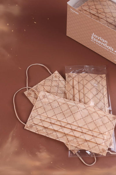 [100% AUTHENTIC] Sand Monogram 3-Ply Mask (Earloop) by JOVIAN