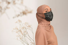 [100% AUTHENTIC] Black Monogram 3-Ply Headloop Mask by JOVIAN