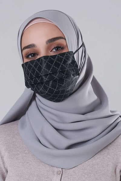 [100% AUTHENTIC] Black Monogram 3-Ply Headloop Mask by JOVIAN