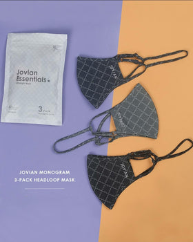 [100% AUTHENTIC] Headloop Monogram Ultralight Mask Set (3pcs) by JOVIAN