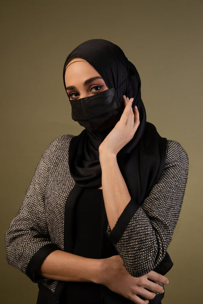 [100% AUTHENTIC] Plain Black 3-Ply Earloop Mask by JOVIAN