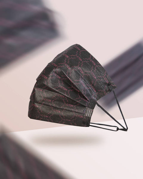 [100% AUTHENTIC] Jovian × CTDK Edition 3-Ply Headloop  Mask (Black Pink) by JOVIAN