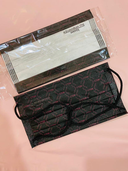 [100% AUTHENTIC] Jovian × CTDK Edition 3-Ply Headloop  Mask (Black Pink) by JOVIAN