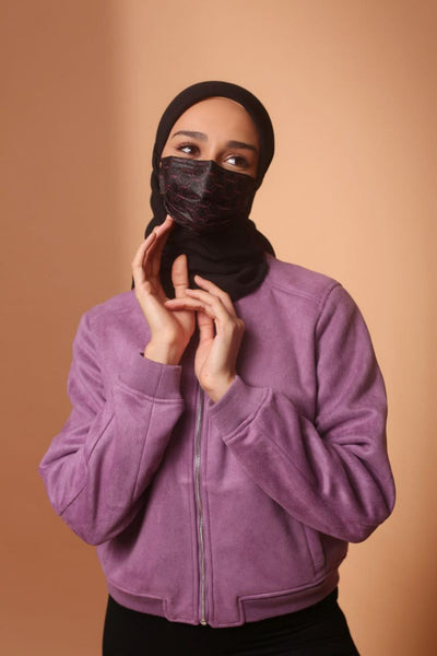 [100% AUTHENTIC] Jovian × CTDK Edition 3-Ply Headloop  Mask (Black Pink) by JOVIAN