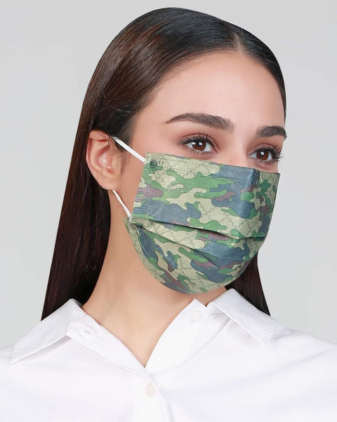 [100% AUTHENTIC] Camo Dark Earloop 3-Ply Mask by JOVIAN