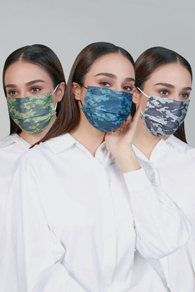 [100% AUTHENTIC] Camo Dark Earloop 3-Ply Mask by JOVIAN