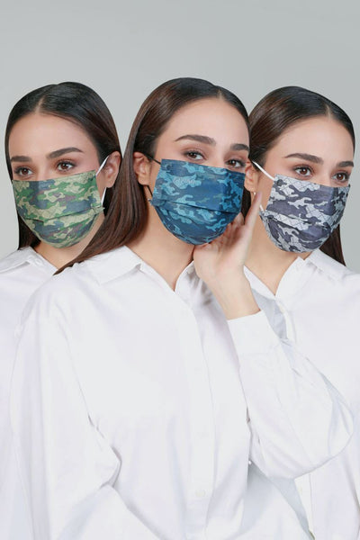 [100% AUTHENTIC] Camo Dark Earloop 3-Ply Mask by JOVIAN