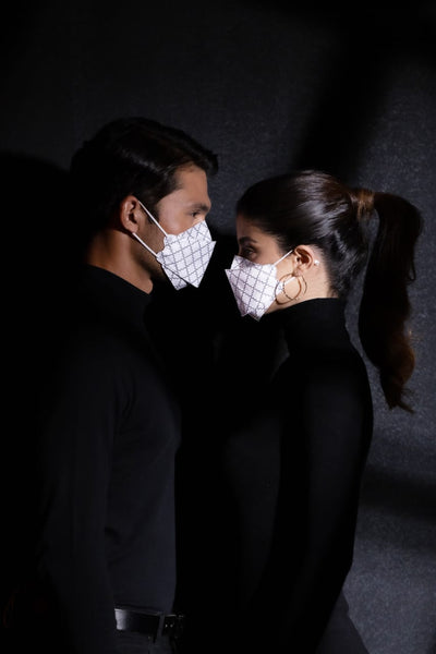 [100% AUTHENTIC] White Monogram KF94 Respirator (Earloop) by JOVIAN