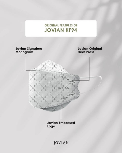 [100% AUTHENTIC] White Monogram KF94 Respirator (Earloop) by JOVIAN