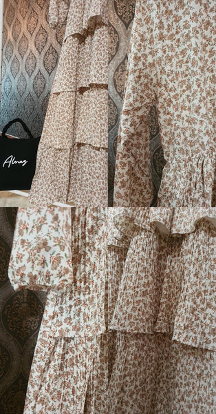 Jasmine Layered Pleated Dress | AlmazHijabi.Com
