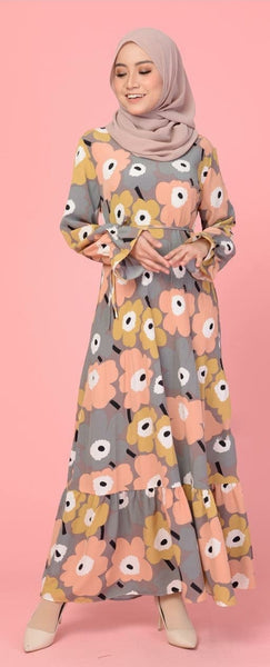 Meri Pleated Dress | AlmazHijabi.Com