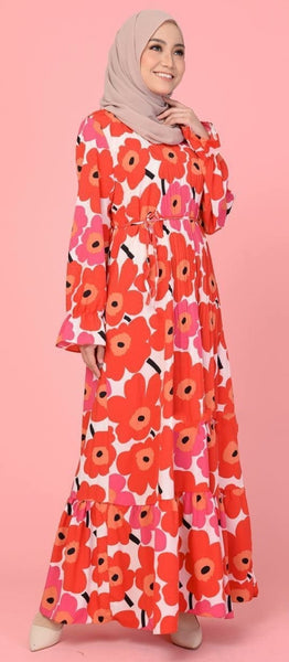 Meri Pleated Dress | AlmazHijabi.Com