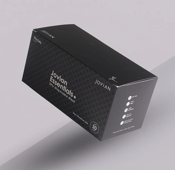 [100% AUTHENTIC] Black Monogram 3-Ply Mask by JOVIAN