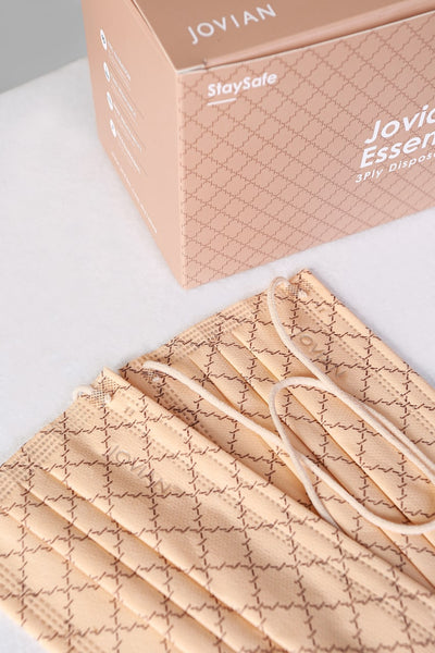 [100% AUTHENTIC] Sand Monogram 3-Ply Headloop Mask by JOVIAN