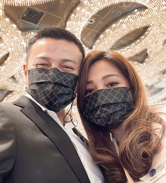 [100% AUTHENTIC] Black Monogram 3-Ply Mask by JOVIAN