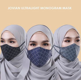 [100% AUTHENTIC] Hijab Monogram Ultralight Mask Set (3pcs) by JOVIAN