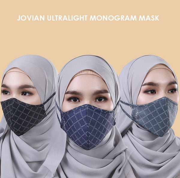 [100% AUTHENTIC] Hijab Monogram Ultralight Mask Set (3pcs) by JOVIAN