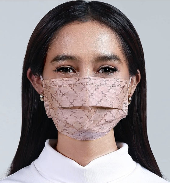 [100% AUTHENTIC] Champagne Brown Monogram 3-Ply Mask by JOVIAN